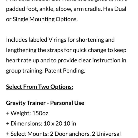 MyoKore Gravity Resistance Weight Trainer in a Bag New - Picture 2 of 2